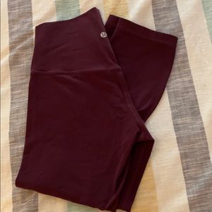 Lululemon align 21” crop in maroon